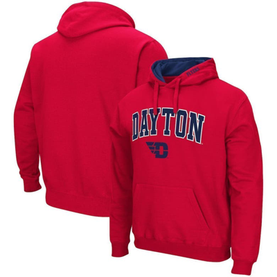 Colosseum Red Dayton Flyers Arch And Logo Pullover Hoodie