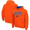 COLOSSEUM COLOSSEUM ORANGE BOISE STATE BRONCOS ARCH & LOGO 3.0 PULLOVER HOODIE