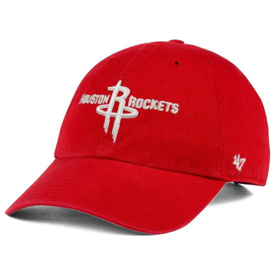 47 ' Red Houston Rockets Team Logo Clean Up Adjustable Hat