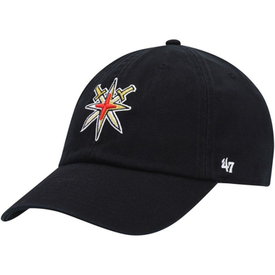 47 ' Black Vegas Golden Knights Clean Up Adjustable Hat