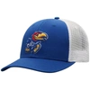 Top Of The World Men's  Royal, White Kansas Jayhawks Trucker Snapback Hat In Royal