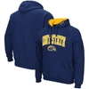 Colosseum Navy Kent State Golden Flashes Arch And Logo Pullover Hoodie In Navy