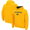 Colosseum Gold Southern Miss Golden Eagles Arch And Logo Pullover Hoodie In Gold