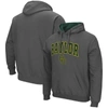 COLOSSEUM COLOSSEUM CHARCOAL BAYLOR BEARS ARCH & LOGO 3.0 PULLOVER HOODIE