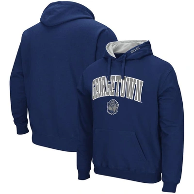 Colosseum Navy Georgetown Hoyas Arch And Logo Pullover Hoodie