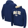 COLOSSEUM COLOSSEUM NAVY GEORGIA TECH YELLOW JACKETS ARCH AND LOGO PULLOVER HOODIE