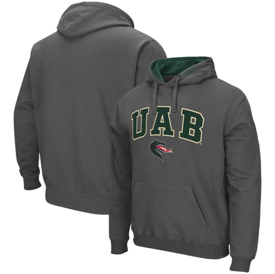 Colosseum Charcoal Uab Blazers Arch And Logo Pullover Hoodie
