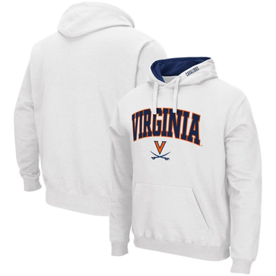 Colosseum Men's  White Virginia Cavaliers Arch And Logo 3.0 Pullover Hoodie