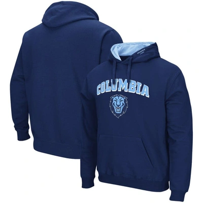 Colosseum Navy Columbia University Arch And Logo Pullover Hoodie