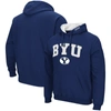 COLOSSEUM COLOSSEUM NAVY BYU COUGARS ARCH & LOGO 3.0 PULLOVER HOODIE