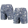 WES & WILLY WES & WILLY NAVY NAVY MIDSHIPMEN VINTAGE FLORAL SWIM TRUNKS