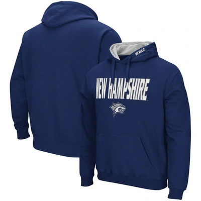 Colosseum Navy New Hampshire Wildcats Arch And Logo Pullover Hoodie
