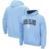 COLOSSEUM COLOSSEUM LIGHT BLUE RHODE ISLAND RAMS ARCH AND LOGO PULLOVER HOODIE