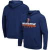 Colosseum Blue Pepperdine Waves Lantern Pullover Hoodie In Blue
