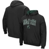 COLOSSEUM COLOSSEUM BLACK MICHIGAN STATE SPARTANS ARCH & LOGO 3.0 PULLOVER HOODIE