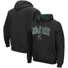 Colosseum Men's Black Michigan State Spartans Arch Logo 3.0 Full-zip Hoodie In Black