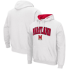 Colosseum Men's Maryland Terrapins Arch Logo 3.0 Pullover Hoodie In White