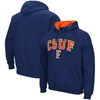 Colosseum Navy Cal State Fullerton Titans Arch And Logo Pullover Hoodie In Navy