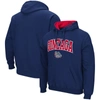 COLOSSEUM COLOSSEUM NAVY GONZAGA BULLDOGS ARCH AND LOGO PULLOVER HOODIE