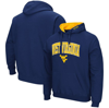 Colosseum Navy Kent State Golden Flashes Arch And Logo Pullover Hoodie In Navy