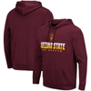 Colosseum Maroon Arizona State Sun Devils Lantern Pullover Hoodie In Maroon