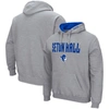 Colosseum Men's Heathered Gray Seton Hall Pirates Arch Logo 3.0 Pullover Hoodie In Heather Gray