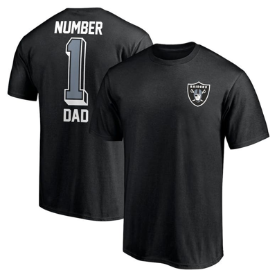 Fanatics Branded Black Las Vegas Raiders #1 Dad T-shirt