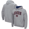 COLOSSEUM COLOSSEUM HEATHER GRAY AUBURN TIGERS ARCH & LOGO 3.0 PULLOVER HOODIE