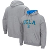 COLOSSEUM COLOSSEUM HEATHER GRAY UCLA BRUINS ARCH & LOGO 3.0 PULLOVER HOODIE
