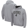 Colosseum Heathered Gray Providence Friars Arch And Logo Pullover Hoodie In Heather Gray