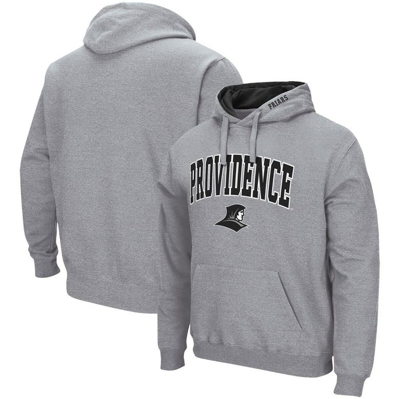 Colosseum Heathered Gray Providence Friars Arch And Logo Pullover Hoodie