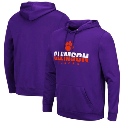 Colosseum Men's Purple Clemson Tigers Lantern Pullover Hoodie