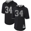 Mitchell & Ness Bo Jackson Black Los Angeles Raiders Retired Player Mesh Name & Number Hoodie T-shir In Black