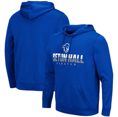 Colosseum Blue Seton Hall Pirates Lantern Pullover Hoodie