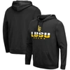 Colosseum Men's Black Appalachian State Mountaineers Lantern Pullover Hoodie In Black
