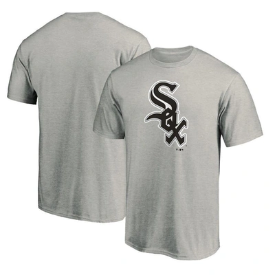 Fanatics Men's Heathered Gray Chicago White Sox Official Logo T-shirt