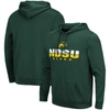 Colosseum Green Ndsu Bison Lantern Pullover Hoodie In Green