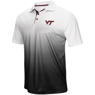 Colosseum Men's Grey Virginia Tech Hokies Magic Team Logo Polo Shirt