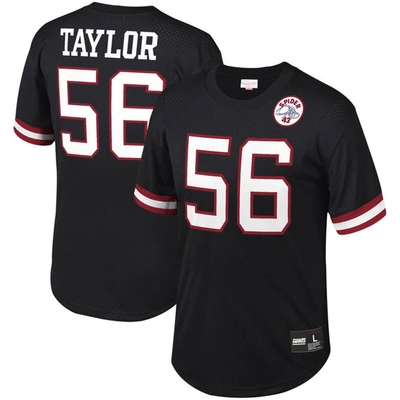 Mitchell & Ness Men's  Lawrence Taylor Black New York Giants Retired Player Name And Number Mesh Top