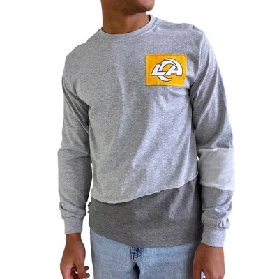 Refried Apparel Men's Gray Los Angeles Rams Angle Long Sleeve T-shirt