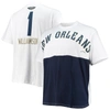 Fanatics Branded Zion Williamson White New Orleans Pelicans Big & Tall Yoke T-shirt In White
