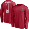 Fanatics Branded Red Tampa Bay Buccaneers #1 Dad Long Sleeve T-shirt In Red
