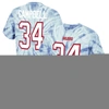 Mitchell & Ness Earl Campbell Light Blue Houston Oilers Tie-dye Retired Player Name & Number T-shirt In Light Blue