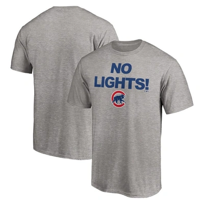 Fanatics Men's Heathered Gray Chicago Cubs Hometown T-shirt In Heather Gray