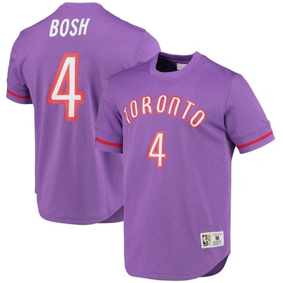 Mitchell & Ness Men's  Chris Bosh Purple Toronto Raptors 2003 Mesh Name And Number T-shirt