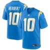 NIKE NIKE JUSTIN HERBERT POWDER BLUE LOS ANGELES CHARGERS PLAYER GAME JERSEY
