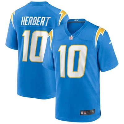 NIKE NIKE JUSTIN HERBERT POWDER BLUE LOS ANGELES CHARGERS PLAYER GAME JERSEY