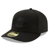 NEW ERA NEW ERA BLACK NEW YORK JETS TEAM LOGO LOW PROFILE 59FIFTY FITTED HAT
