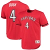 MITCHELL & NESS MITCHELL & NESS CHRIS BOSH RED TORONTO RAPTORS 2003 MESH NAME & NUMBER T-SHIRT