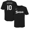 NIKE YOUTH NIKE YOAN MONCADA BLACK CHICAGO WHITE SOX CITY CONNECT NAME & NUMBER T-SHIRT